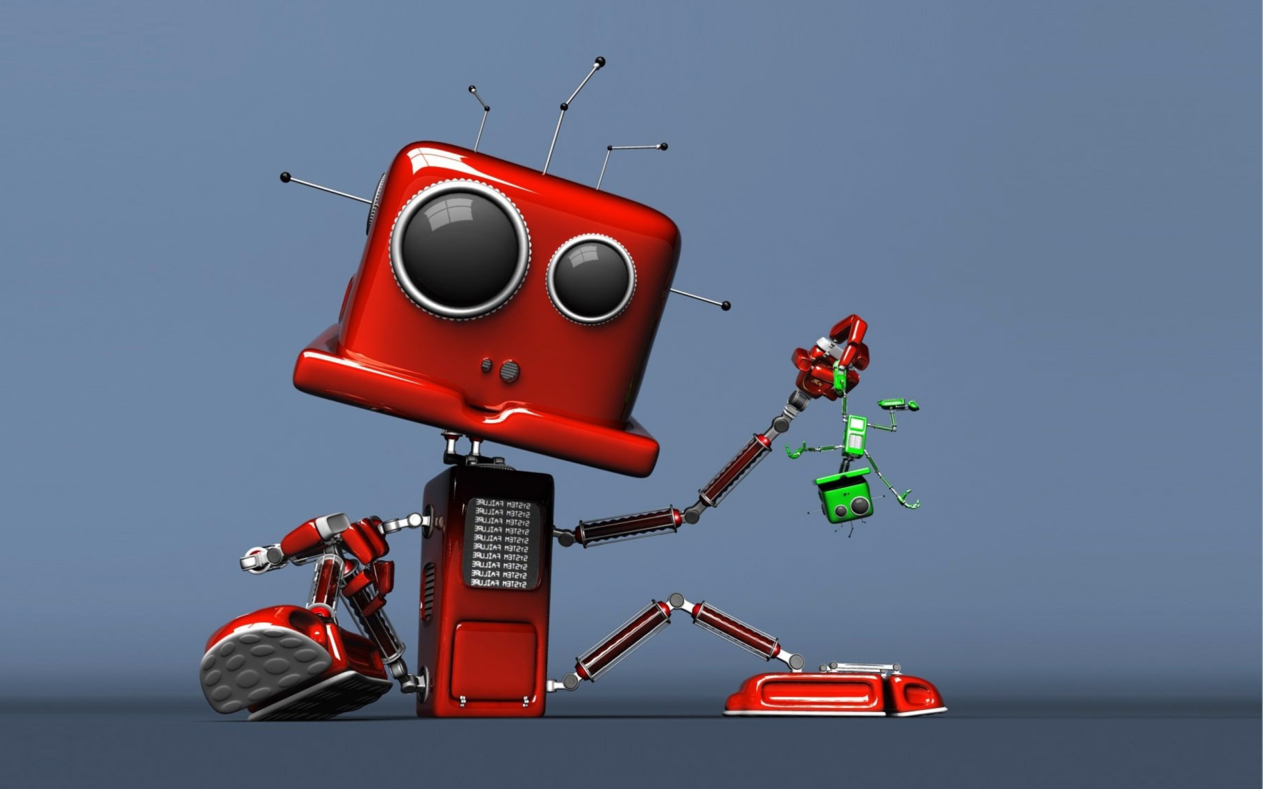 Sfondi Red Robot 2560x1600