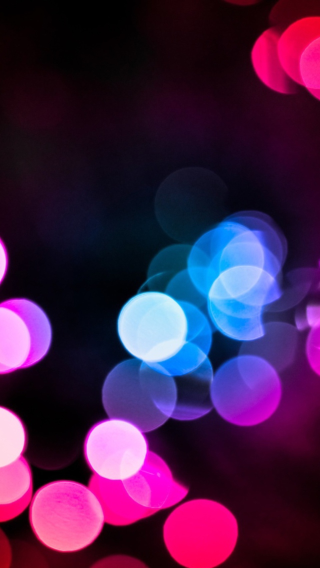Colored Light Dots wallpaper 640x1136