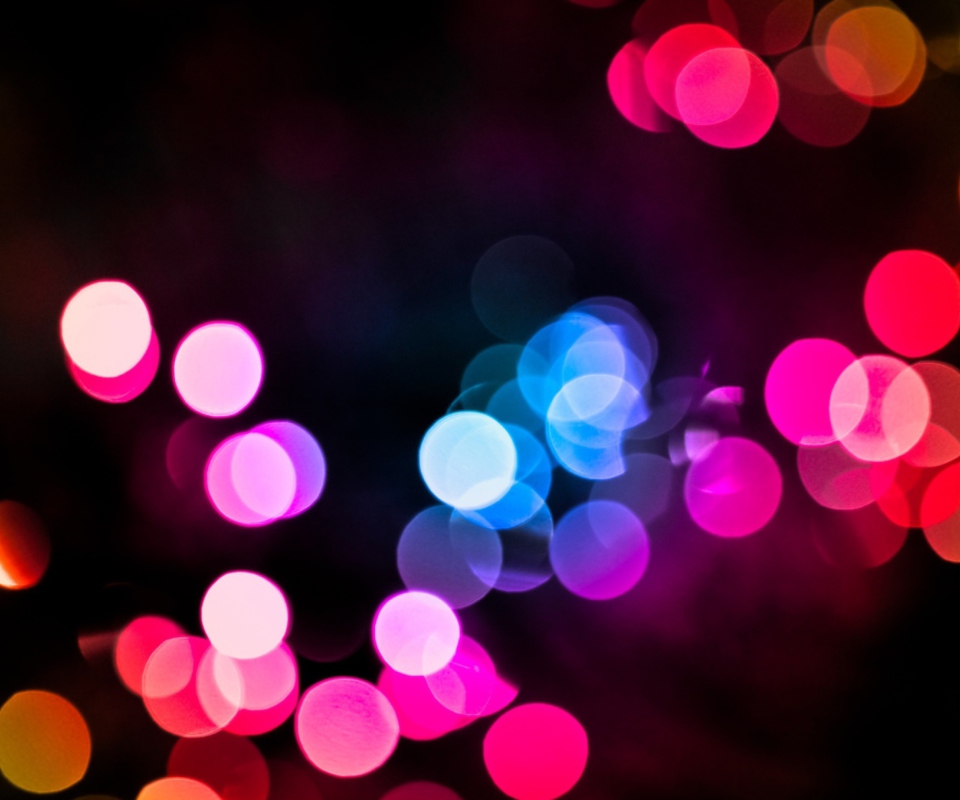 Das Colored Light Dots Wallpaper 960x800