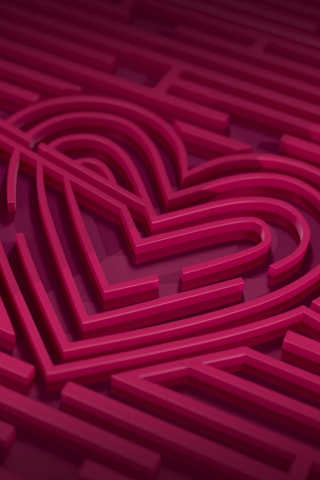 Claret Heart wallpaper 320x480