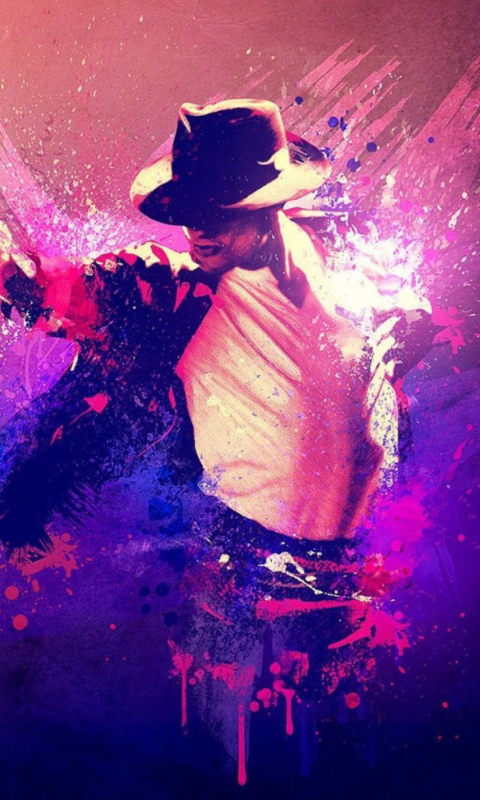 Fondo de pantalla Michael Jackson Art 480x800