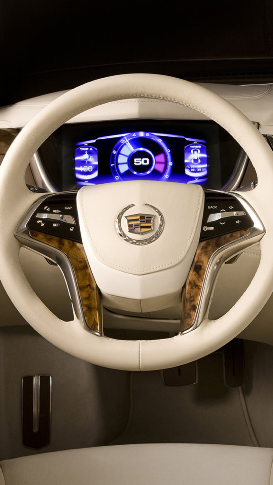 Sfondi Car Wheel Interior 1080x1920