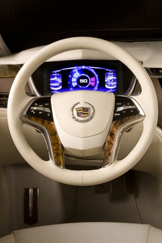 Screenshot №1 pro téma Car Wheel Interior 320x480