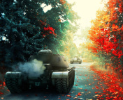 T 54 World of Tanks wallpaper 176x144