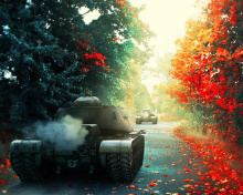Das T 54 World of Tanks Wallpaper 220x176