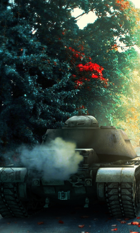 Sfondi T 54 World of Tanks 480x800