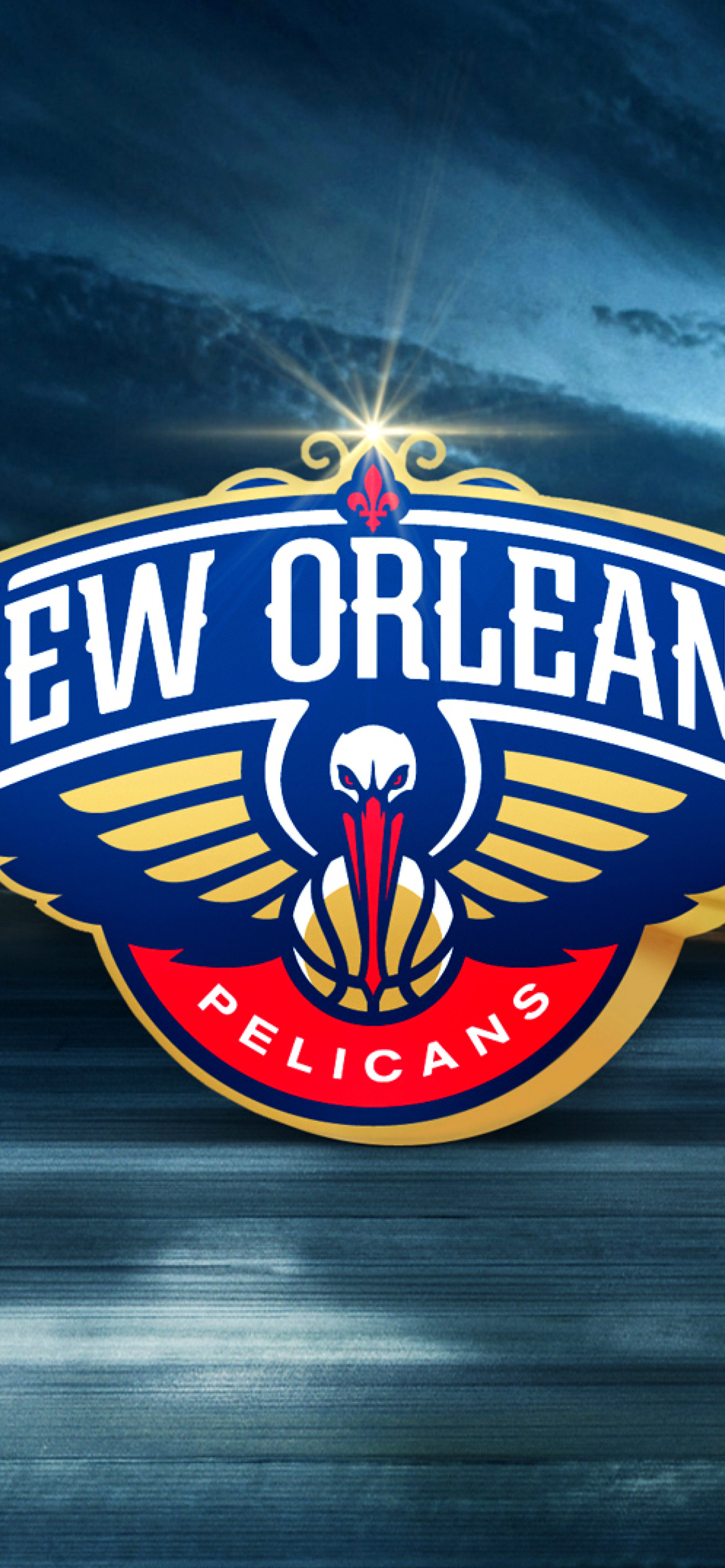 Fondo de pantalla New Orleans Pelicans Logo 1170x2532