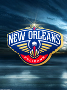Das New Orleans Pelicans Logo Wallpaper 132x176