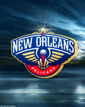 Das New Orleans Pelicans Logo Wallpaper 176x220