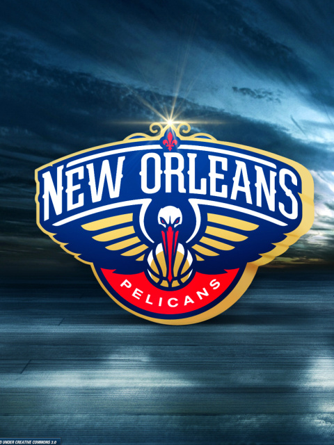 Das New Orleans Pelicans Logo Wallpaper 480x640
