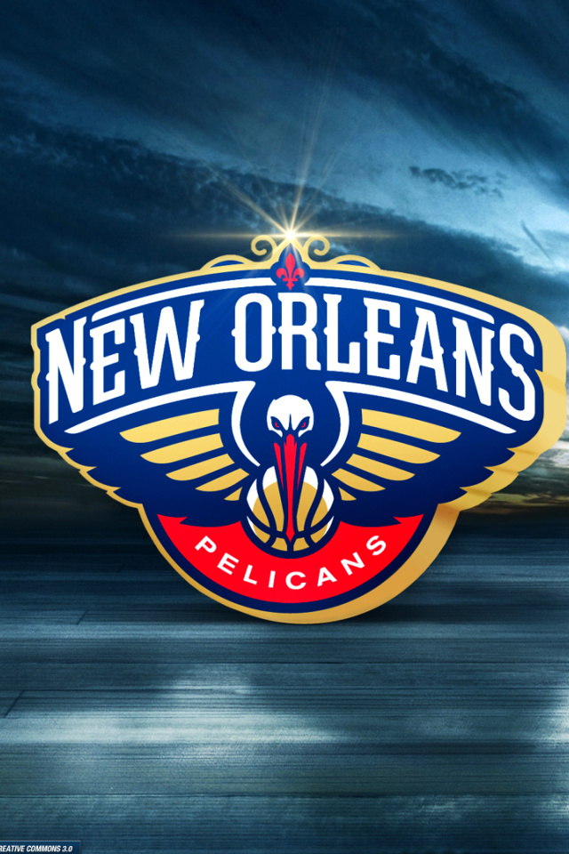 Screenshot №1 pro téma New Orleans Pelicans Logo 640x960