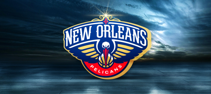 Das New Orleans Pelicans Logo Wallpaper 720x320