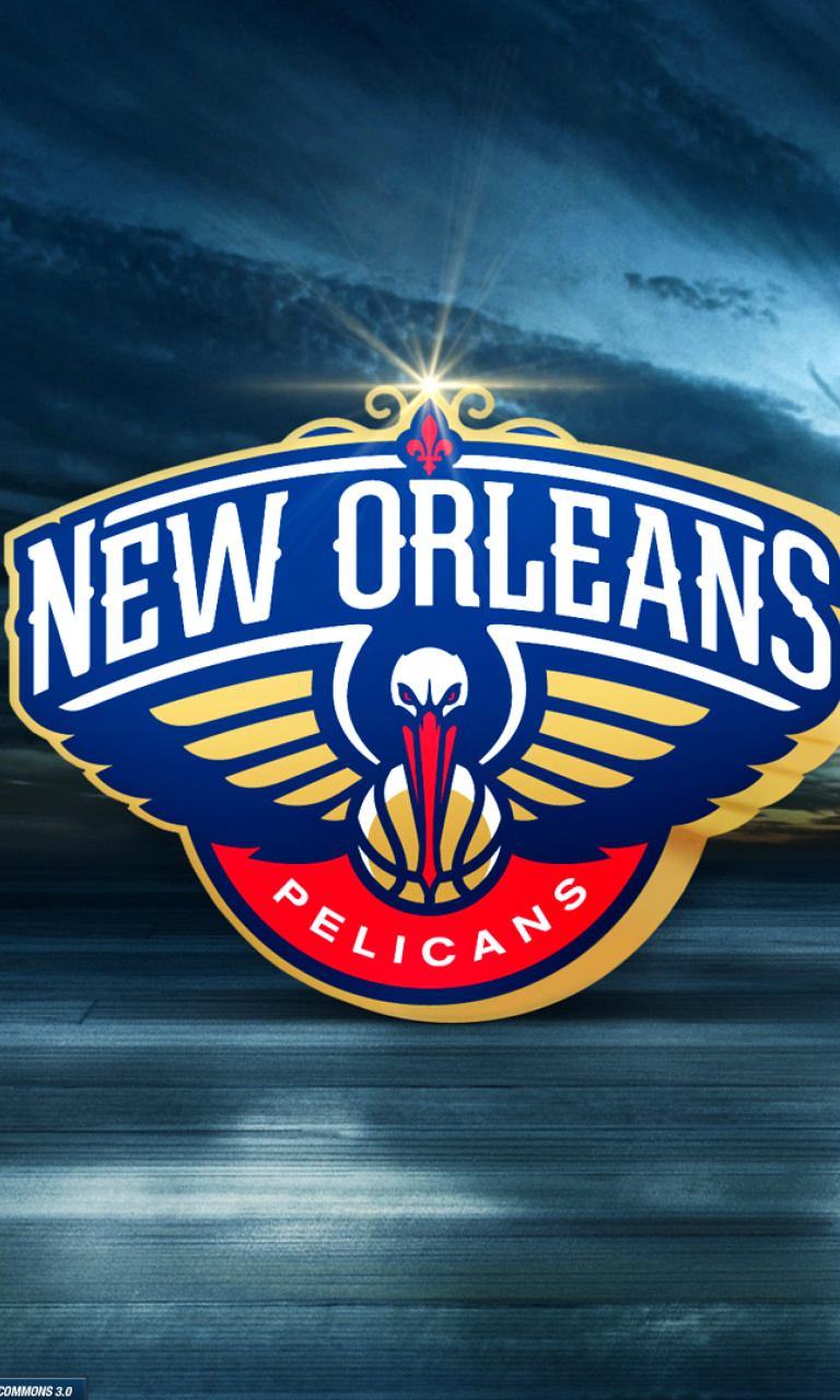 Обои New Orleans Pelicans Logo 768x1280