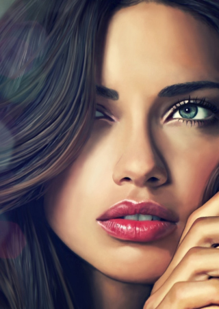 Adriana Lima - Obrázkek zdarma pro 640x1136