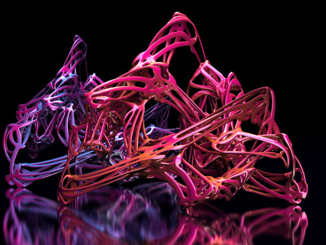 Screenshot №1 pro téma Pink Abstract 640x480