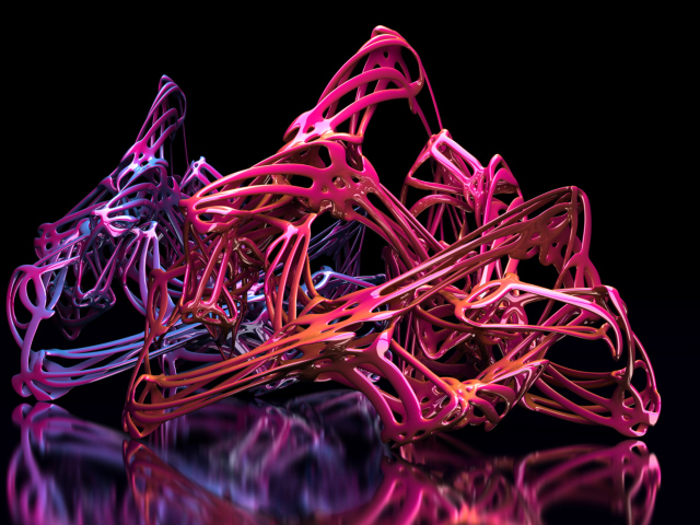 Обои Pink Abstract 640x480