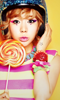 Fondo de pantalla Girls Generation South Korean K-Pop Band 240x400