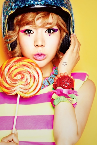 Girls Generation South Korean K-Pop Band wallpaper 320x480