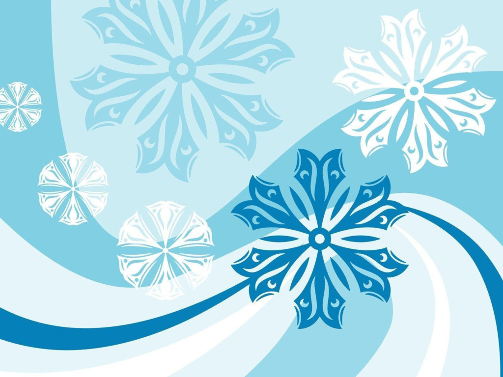 Snowflakes Patterns wallpaper 1024x768