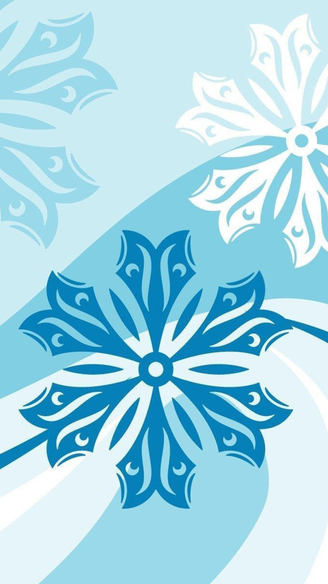 Das Snowflakes Patterns Wallpaper 1080x1920