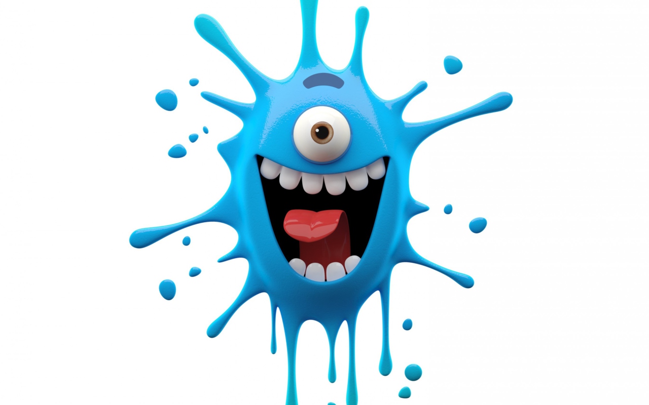 Funny Blue Monster screenshot #1 1280x800