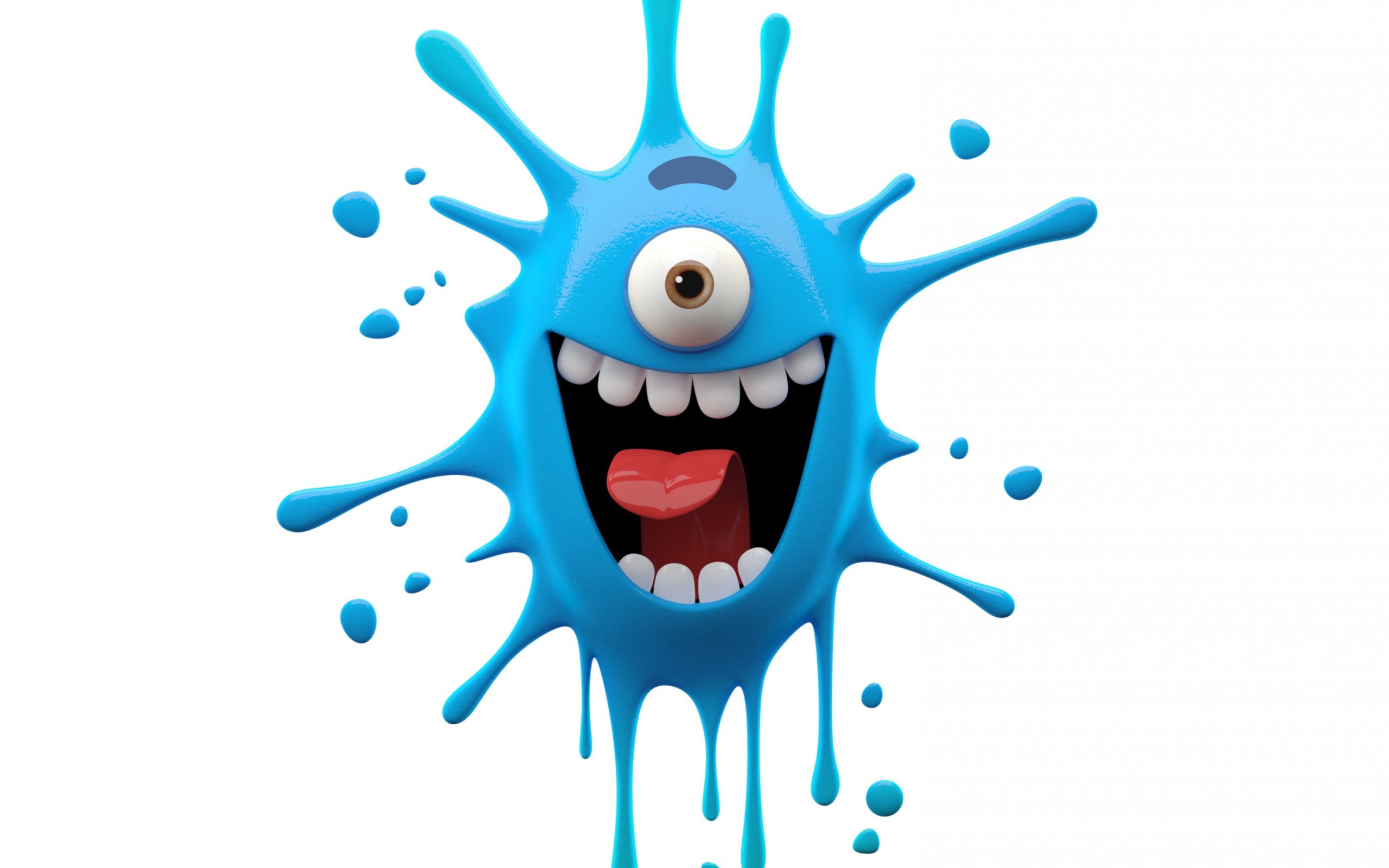 Funny Blue Monster screenshot #1 2560x1600