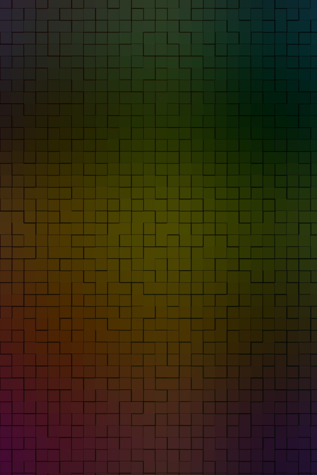 Rainbow Tiles wallpaper 640x960