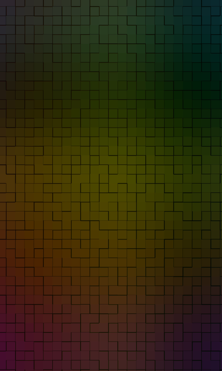 Fondo de pantalla Rainbow Tiles 768x1280