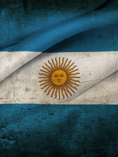 Argentinian Flag wallpaper 240x320