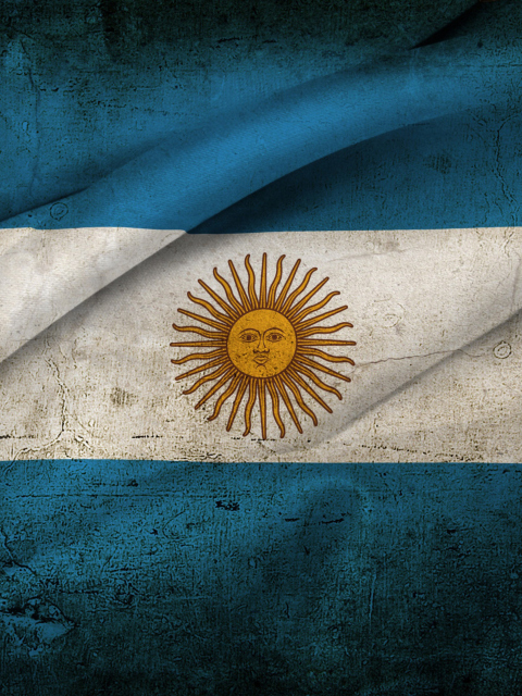 Argentinian Flag wallpaper 480x640