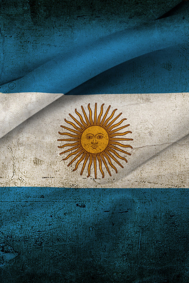 Fondo de pantalla Argentinian Flag 640x960