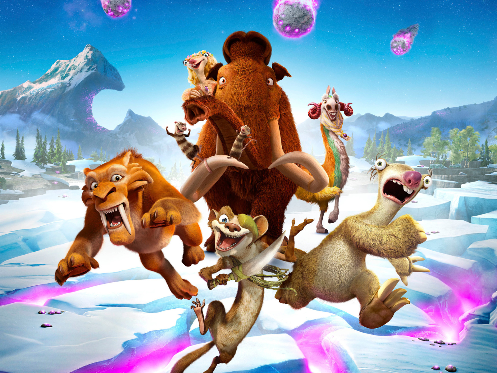 Fondo de pantalla Ice Age Collision Course 1600x1200