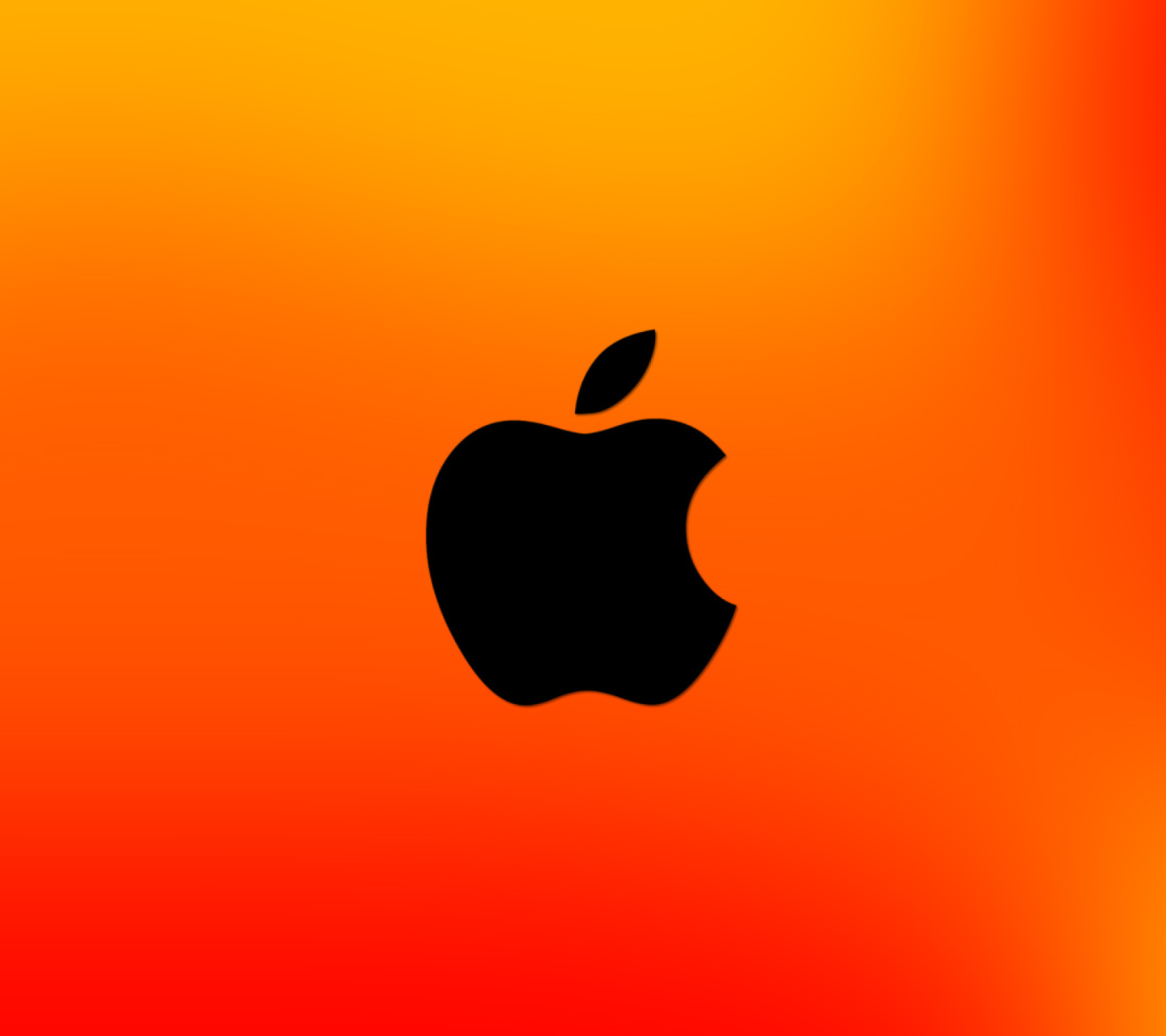 Screenshot №1 pro téma Apple Logo Orange 1440x1280
