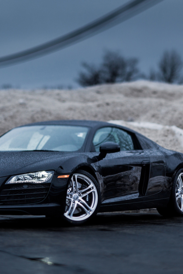 Screenshot №1 pro téma Audi R8 Coupe Matteblack 640x960