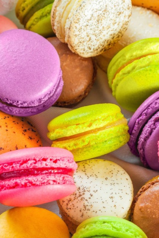 Das French Macaroon Wallpaper 320x480