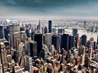 Fondo de pantalla New York Skyscrapers 320x240