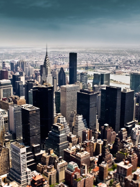 Das New York Skyscrapers Wallpaper 480x640