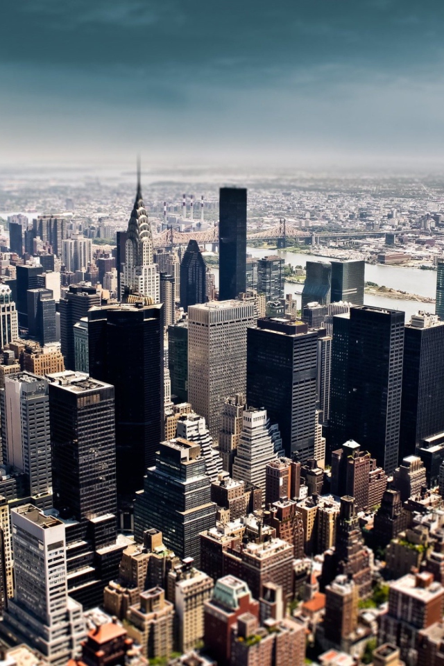 New York Skyscrapers wallpaper 640x960
