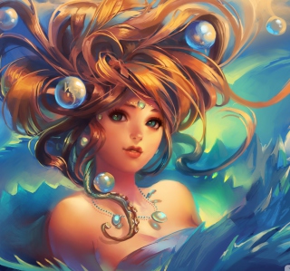 Girl Under Water sfondi gratuiti per iPad Air