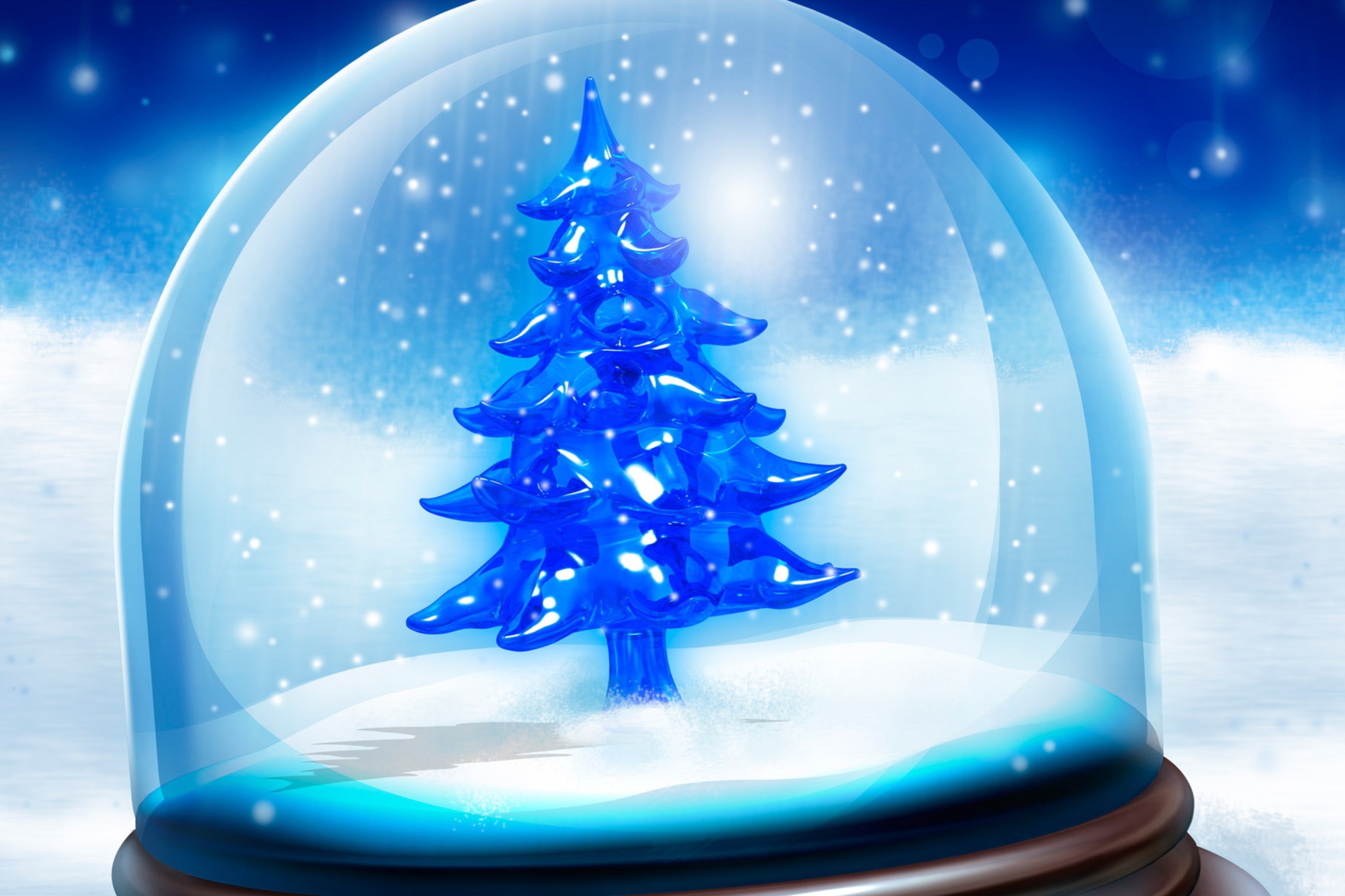 Sfondi Snowy Christmas Tree 2880x1920