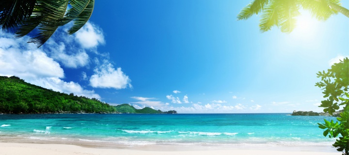 Vacation on Virgin Island wallpaper 720x320