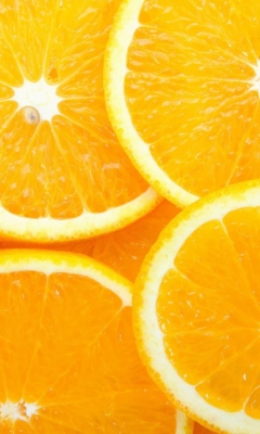 Juicy Oranges wallpaper 240x400