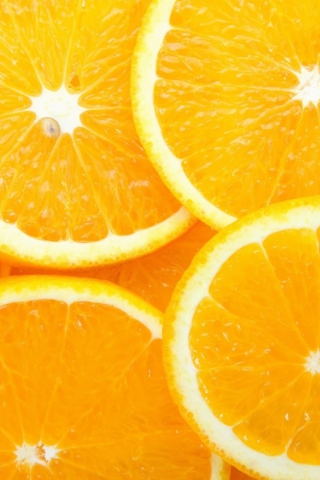 Juicy Oranges wallpaper 320x480