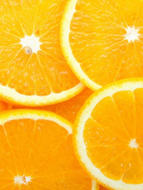 Juicy Oranges wallpaper 480x640