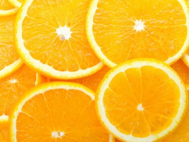 Das Juicy Oranges Wallpaper 640x480