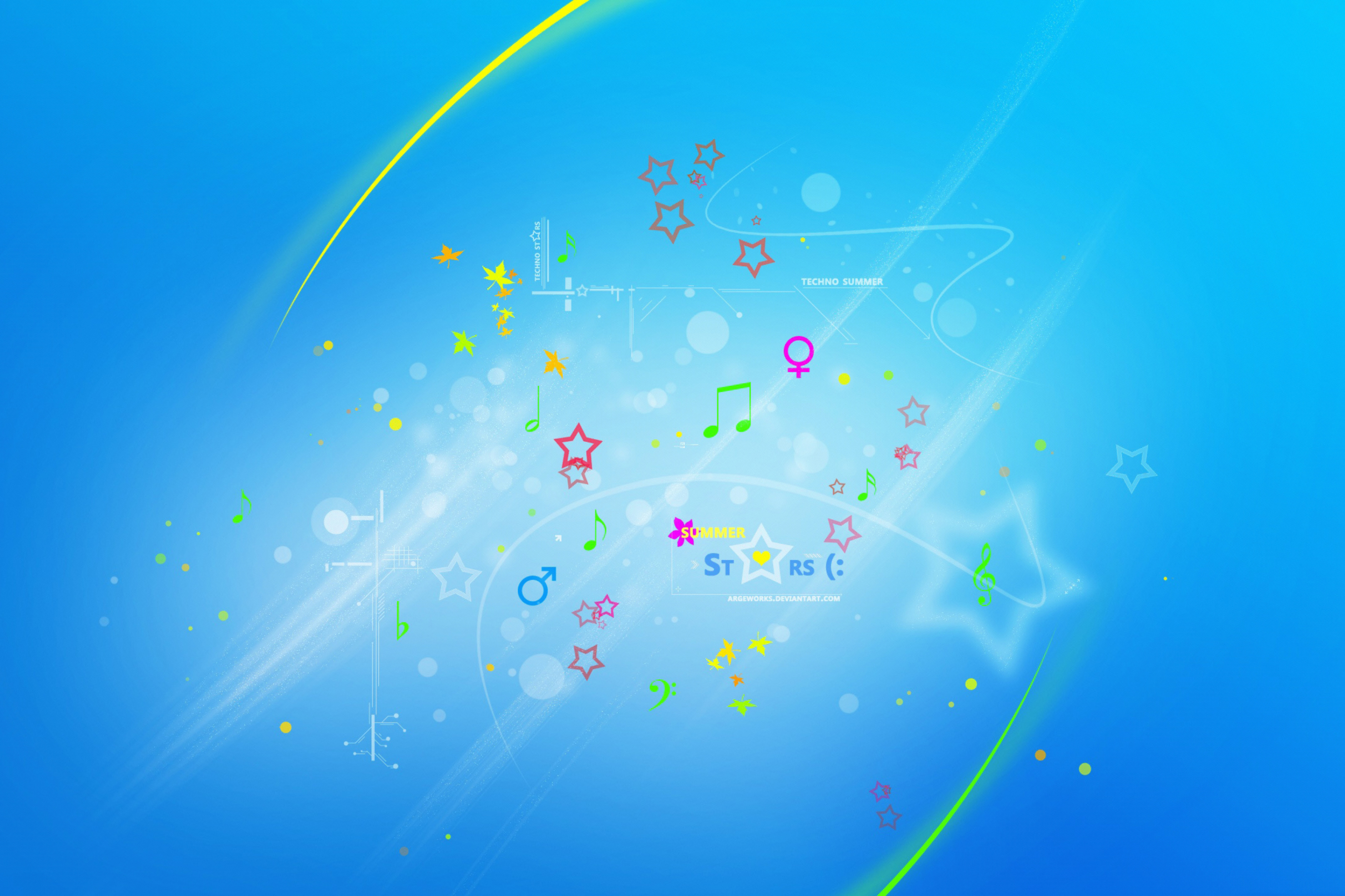 Screenshot №1 pro téma Summer Stars 2880x1920