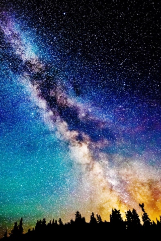 Fondo de pantalla Nebula 320x480
