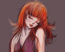 Redhead Girl Painting screenshot #1 220x176
