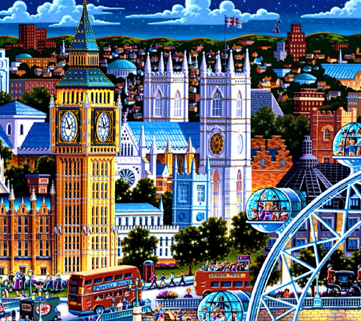 Das Life In The City Wallpaper 1440x1280