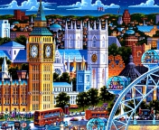 Life In The City wallpaper 176x144